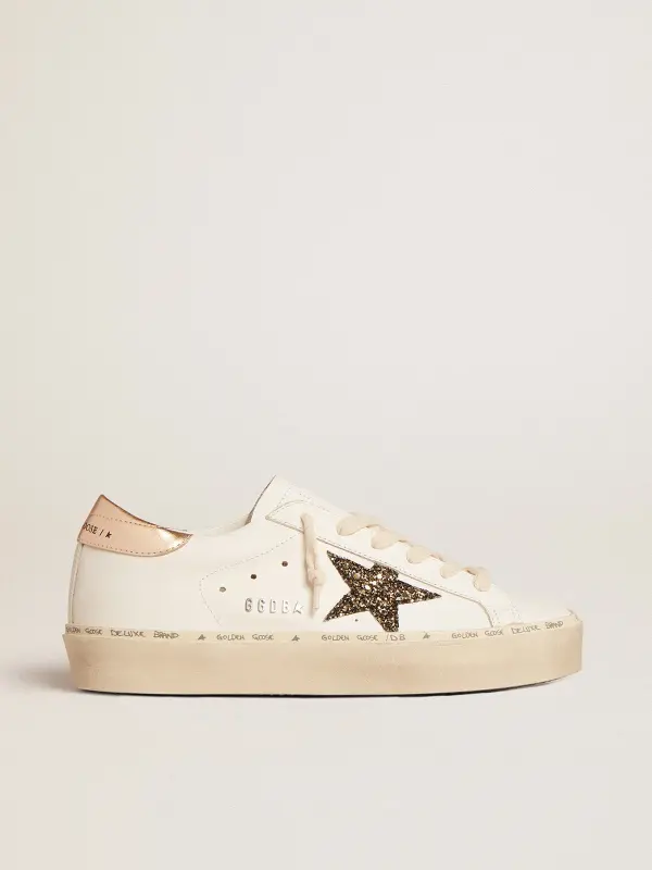 Hi Star LTD with black and gold glitter star and gold heel tab online