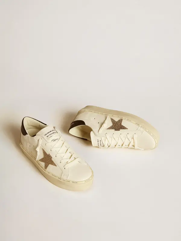 Hi Star LTD with Swarovski crystal star and black leather heel tab online