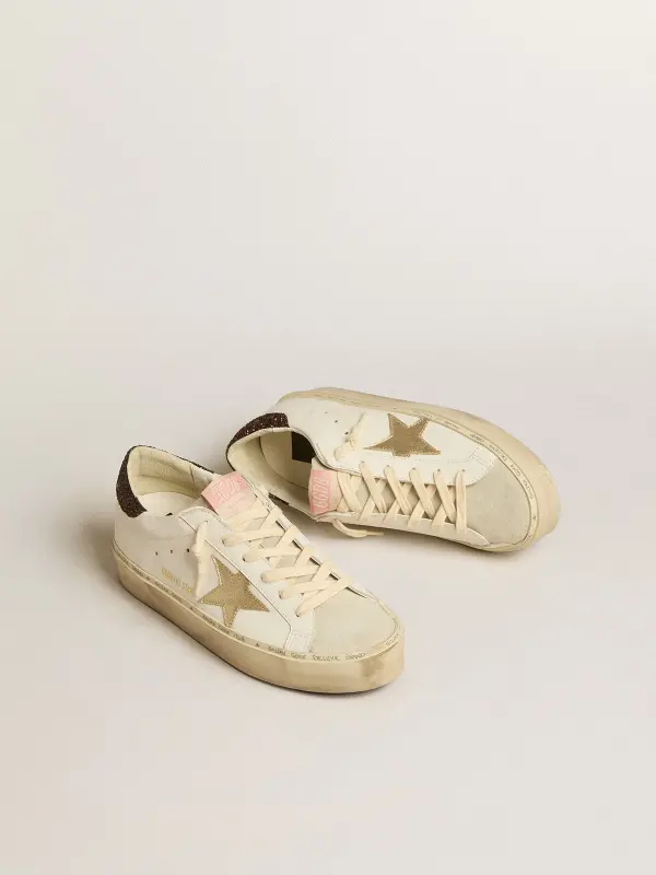 Hi Star with platinum metallic leather star and glitter heel tab online