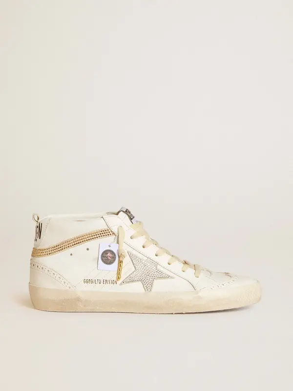 Mid Star LTD with star and heel tab in suede with Swarovski crystals online