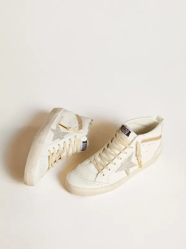 Mid Star LTD with star and heel tab in suede with Swarovski crystals online