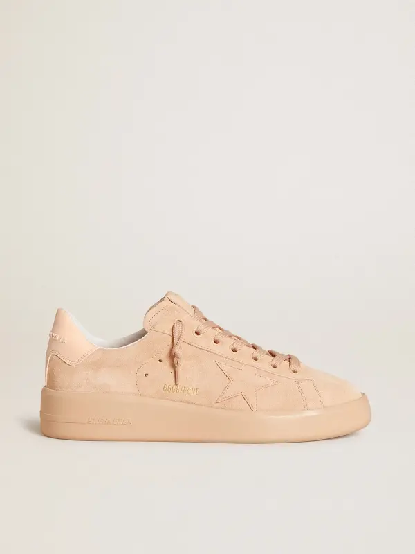 Purestar in suede with suede star and light pink leather heel tab online