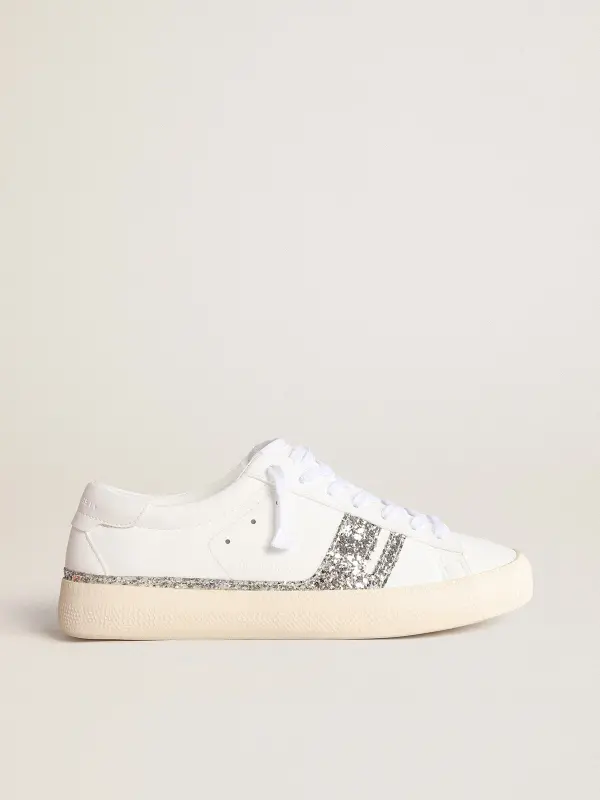 Silver glitter sneakers Yatay Model 1B – Golden Goose online