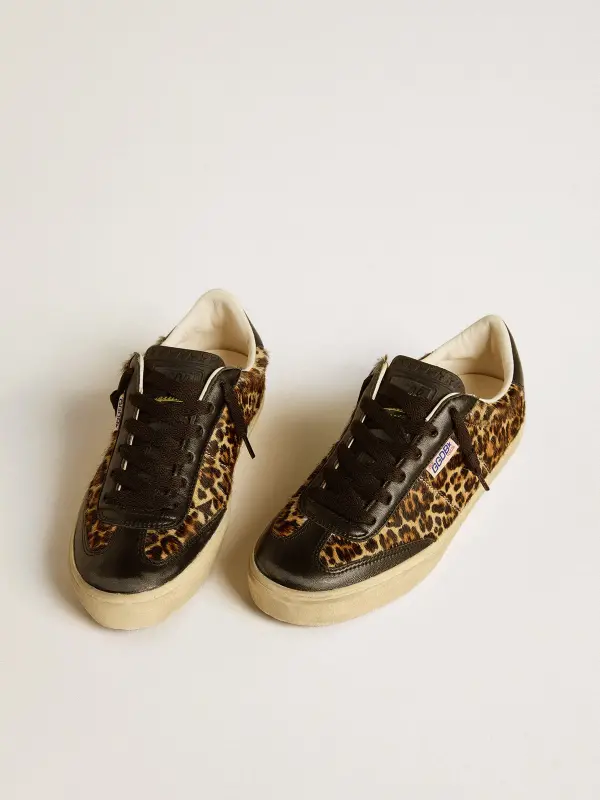 Soul Star in leopard-print pony skin with black nappa leather heel tab and inserts online