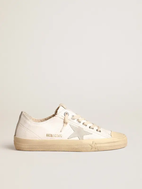 V-Star in nappa leather with ice-gray suede star and heel tab online