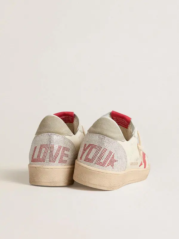 Valentine’s Day Women’s Ball Star with red leather star and red Swarovski lettering online