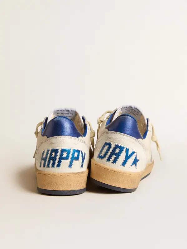 Women’s Ball Star Wishes in white nappa leather with bright blue star and heel tab online