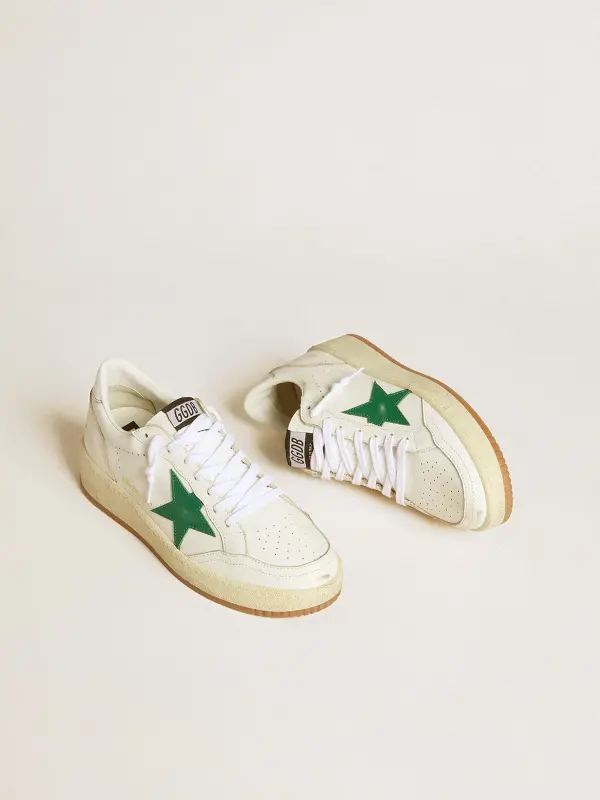 Women’s Ball Star with green leather star and metallic leather heel tab online