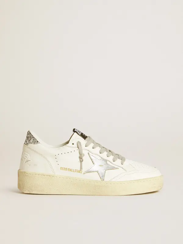 Women’s Ball Star with silver leather star and silver glitter heel tab online