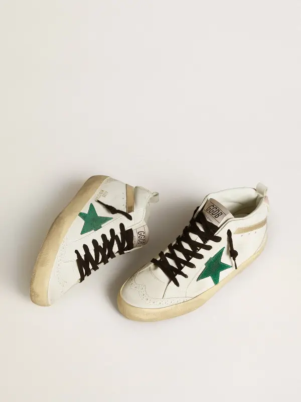 Women’s Bio-based Mid Star with green suede star and pink suede heel tab online
