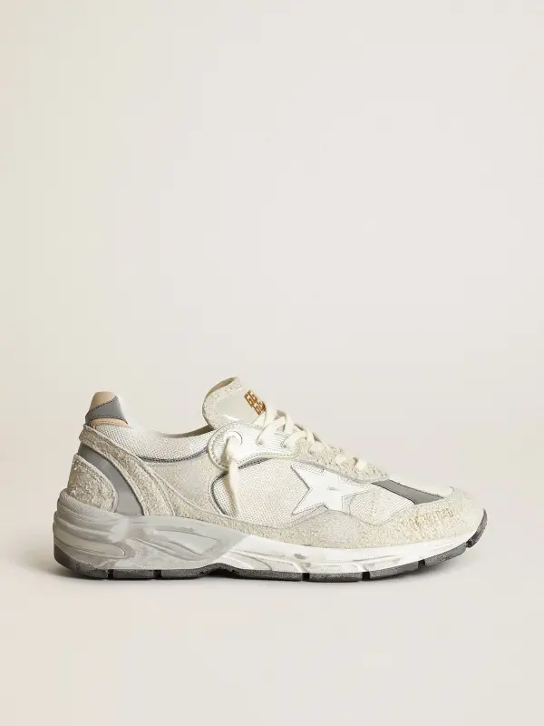 Women’s Dad-Star in white mesh and suede online