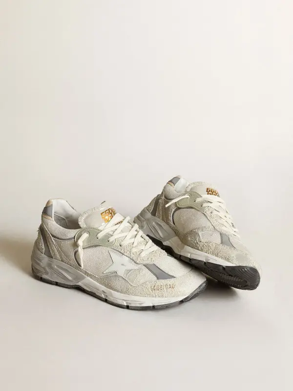 Women’s Dad-Star in white mesh and suede online