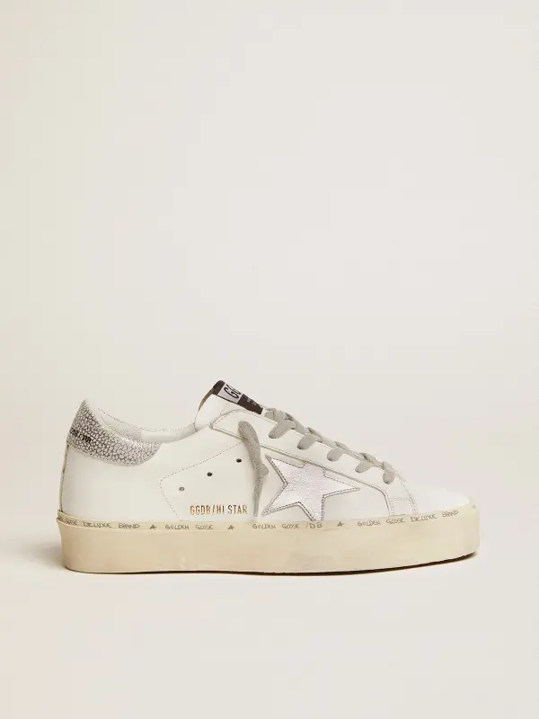 Women’s Hi Star sneakers with silver heel tab – Golden Goose online