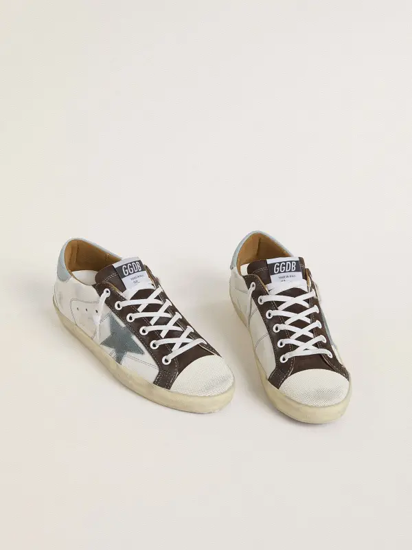 Women’s LTD Super-Star with light blue suede star and light blue canvas heel tab online