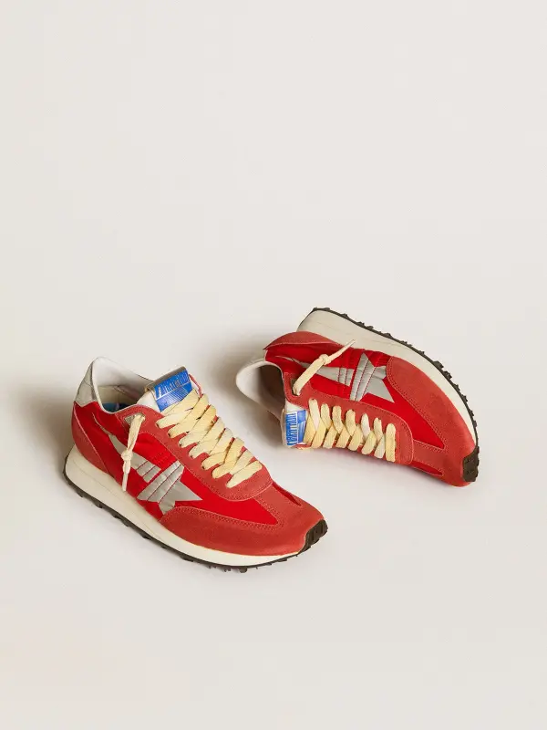 Women’s Marathon with red nylon upper and silver star online