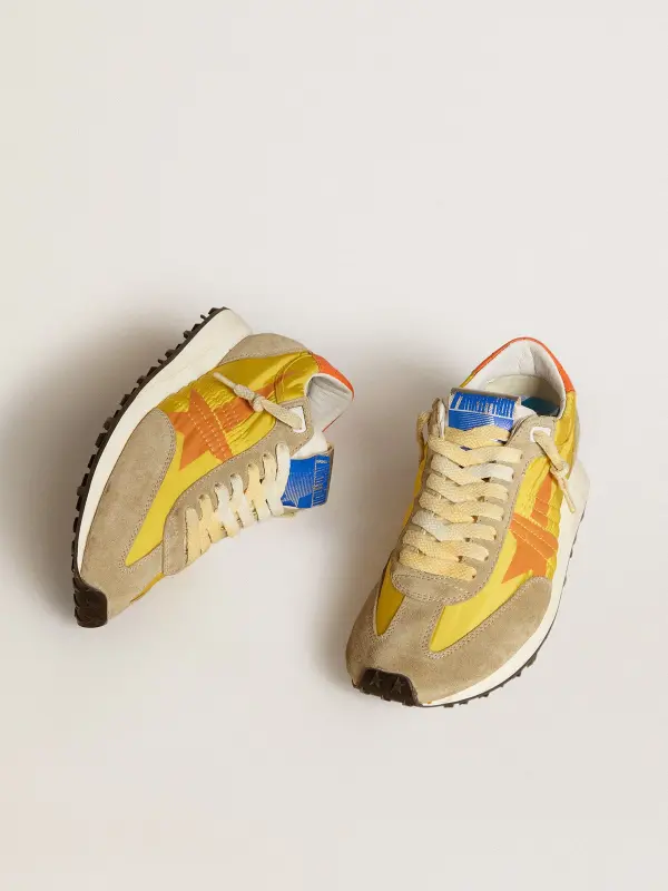 Women’s Marathon with yellow nylon upper and orange star online