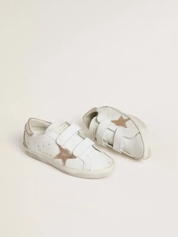 Women’s Old School LTD with rose gold metallic leather star and heel tab online