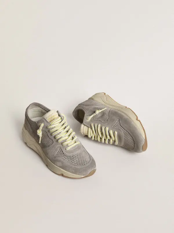 Women’s Running Sole in gray suede with gray suede star and heel tab online