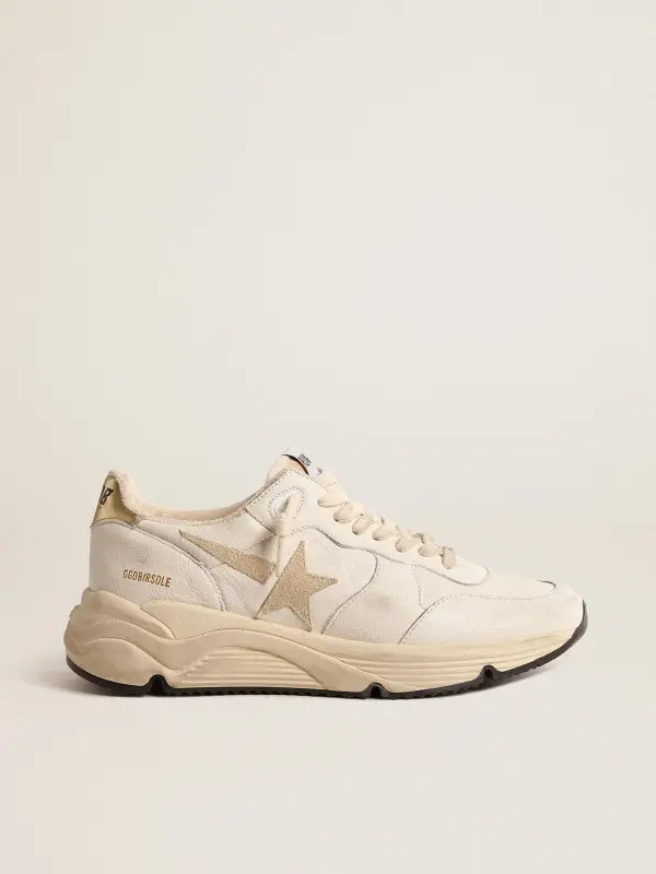 Women’s Running Sole LTD in nappa with suede star and gold heel tab online