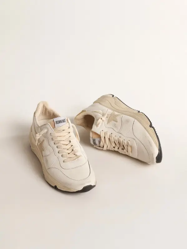 Women’s Running Sole LTD in nappa with suede star and gold heel tab online