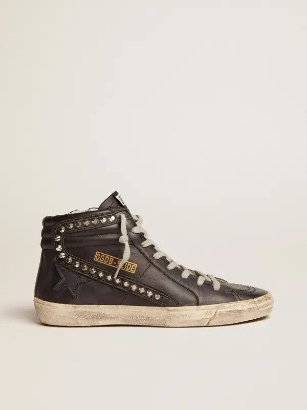 Women’s Slide high-top sneakers with studs – Golden Goose online