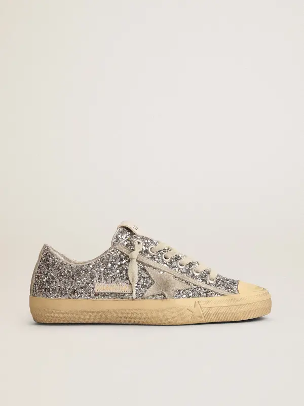 Women’s V-Star LTD in silver glitter with ice-gray suede star online