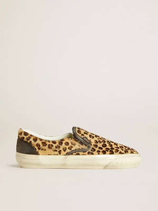 Women’s VCE Penstar in leopard-print pony skin with black leather heel tab online