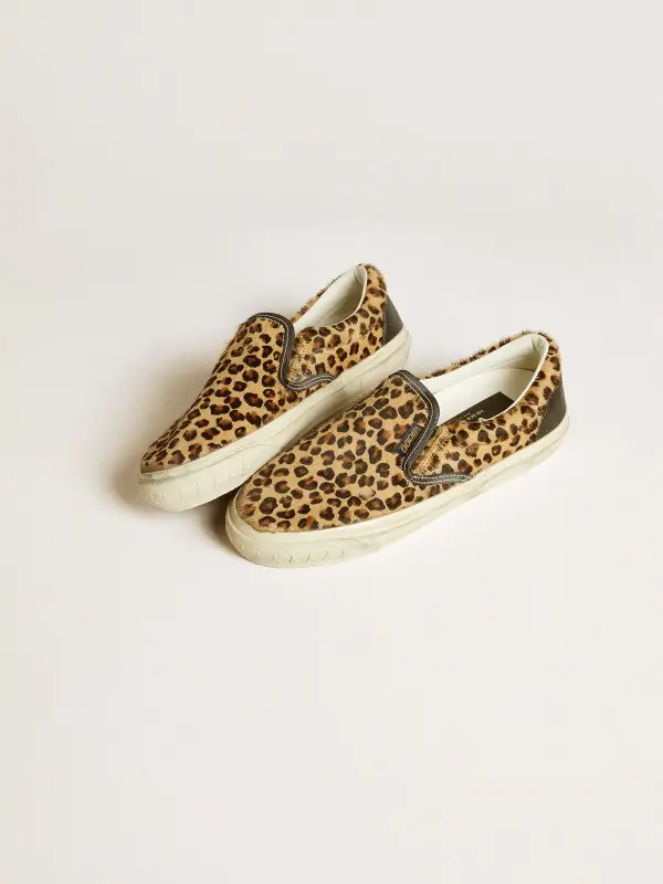 Women’s VCE Penstar in leopard-print pony skin with black leather heel tab online