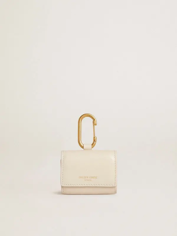 Worn white AirPod case online