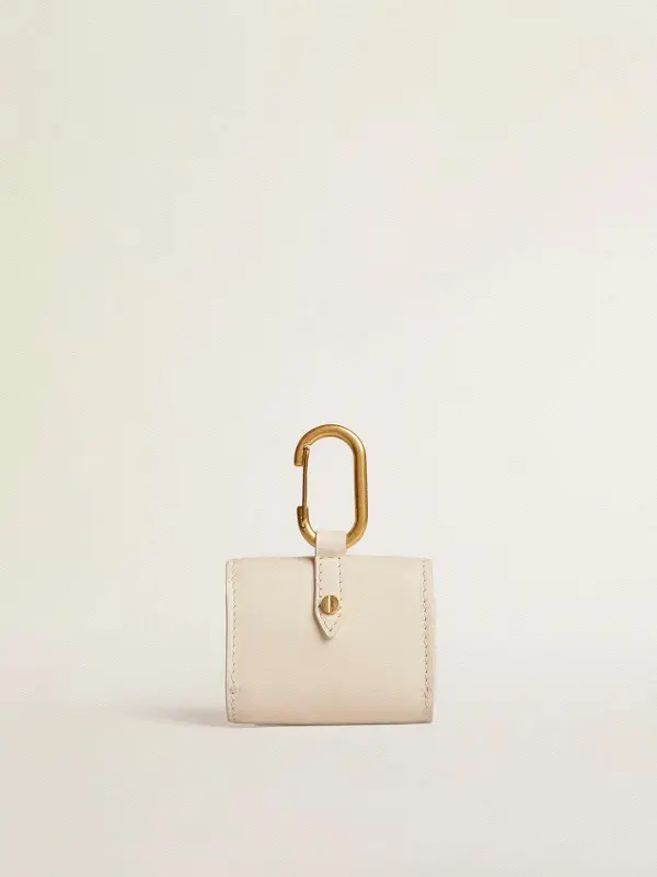 Worn white AirPod case online